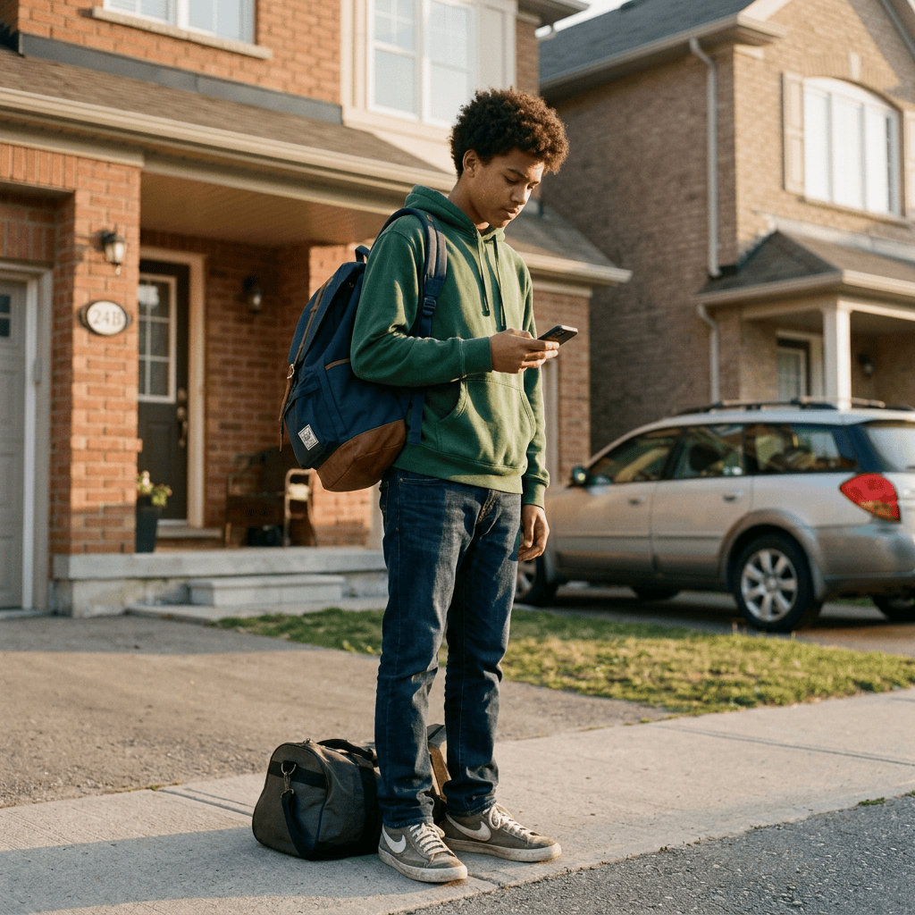 Teen navigating life between two homes